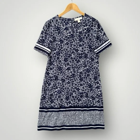 Michael Kors Floral Navy Dress (Used For A Giveaway) - Picture 1 of 6
